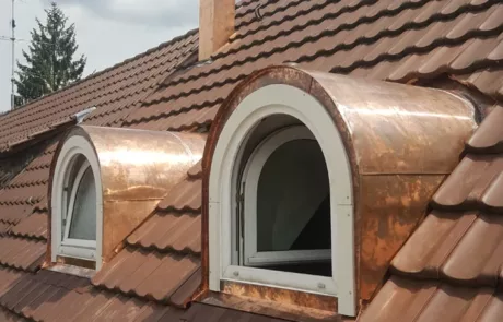 Metallarbeiten am Haus